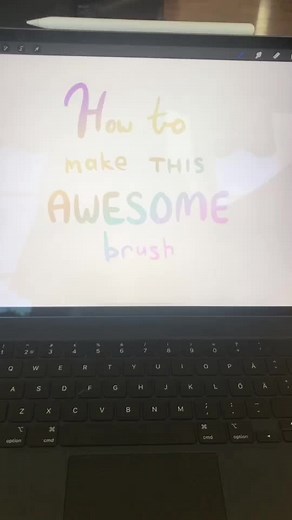 How to make a 'rainbow brush' in Procreate. Sorry if this goes too fast😬 #foryou #4u #foryoupage #art #procreate #draw