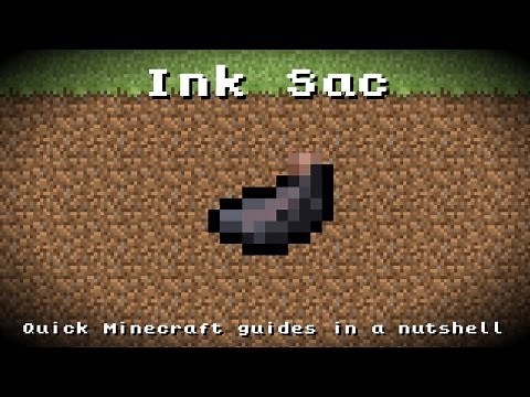 Minecraft - Ink Sac! Recipe, Item ID, Information! *Up to date!*
