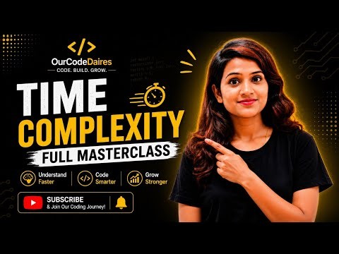 Time Complexity Made Easy | Complete DSA Masterclass | Big O Notation Explained