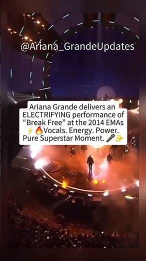Ariana Grande’s ELECTRIFYING “Break Free” Performance at the 2014 EMAs ⚡🔥 Crowd Went Wild!