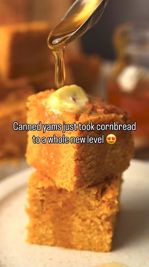 Samantha Erb | Family Food Blogger on Instagram: "Sweet potato cornbread uses canned yams for an easy way to change up this classic Thanksgiving side. It’s delicious and super easy! Comment “recipe” to get the full recipe sent to your DMs! #cornbread #sweetpotatoes #thanksgiving #thanksgivingsides #thanksgivingdinner #easyrecipe #cannedyams #easysidedish #deliciousdishes #sidedish #holidaydinner #sweetpotato #thanksgivingfood #easyfood https://www.everydayfamilycooking.com/sweet-potato-cornbread