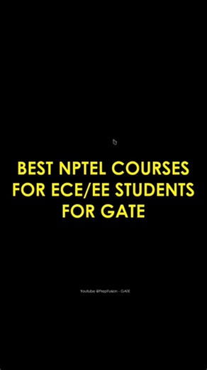 PrepFusion on Instagram: "BEST NPTEL COURSES FOR ECE/ELECTRICAL ENGINEERS #gate #ECE #electricalengineering #vlsi #job exam"