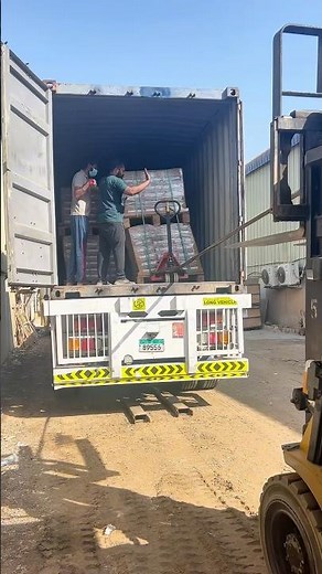 Forklift & Rope unloading Trick | Unloading Pallets from Container