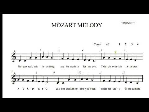 Mozart Melody Trumpet