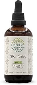 Star Anise B120 Alcohol-Free Herbal Extract Tincture, Super-Concentrated Star Anise (Illicium verum) (4 fl oz)