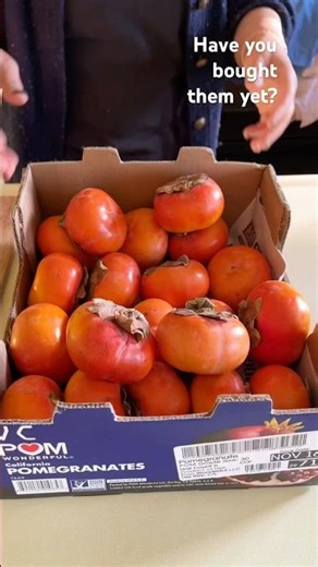 This is the time to buy Persimmons. Do you know what they are?