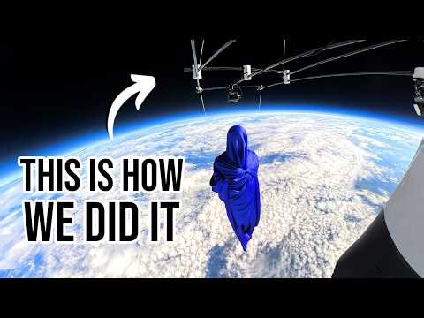 How to build and send a floating sculpture near space ?