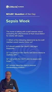 UWorld NCLEX® Question of the day