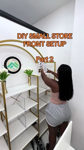 Replying to @It's.teion Day 3 & 4 of setting up small store front 😍 what yall think?