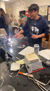 so many lab safety violations #chemistry #teaching #experiment #science