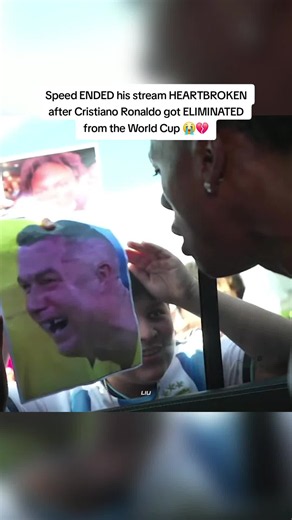 Speed ENDED his stream HEARTBROKEN after Cristiano Ronaldo got ELIMINATED from the World Cup 😭💔 #ishowspeed #worldcup