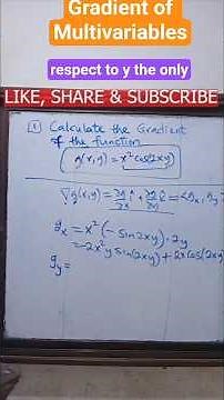 Gradient of g(x,y) Using Product Rule | Partial Derivatives Made Easy #Shorts