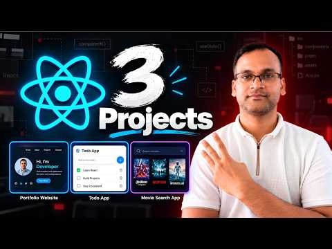 Master React by Building These 3 Real-World Projects 🚀 #coding