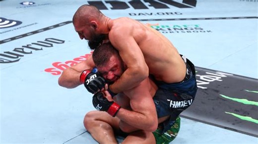Khamzat Chimaev dominates Dricus Du Plessis to become UFC middleweight champion