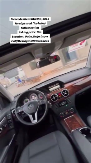 Toks Mercedes Benz GLK350, 2013 Full options #fypシ #automobile #fypシ゚viral #mercedes #olaoflagos