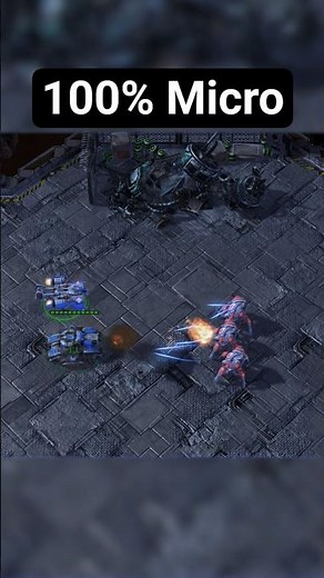 Starcraft 2 : 100% Micro 💥 (Tank vs Stalker) #starcraft