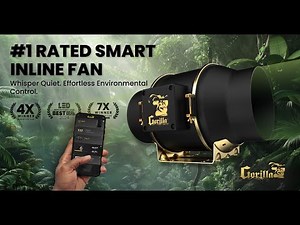 Smart Inline Duct Fan for Grow Tents 🌱 Gorilla Inline Fan with App Control
