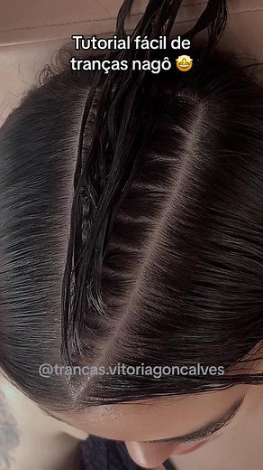 Tutorial fácil de tranças nagô - Passo a passo