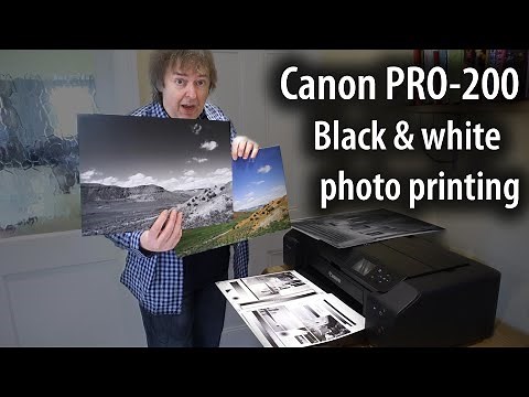 Black and white photo printing with the Canon Pixma PRO-200