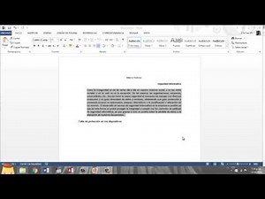 Marco teórico. [ejemplo y Tutorial]