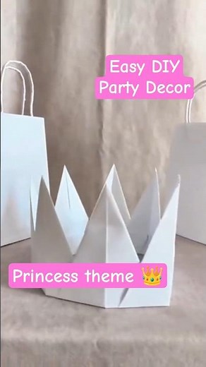 DIY Princess Birthday decor without spending ✨
