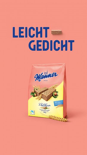 Knusprig. Vollkorn. Und himmlisch leicht. Manner Waffeln für bewusste Genießer:innen. 😋🩷 | Manner