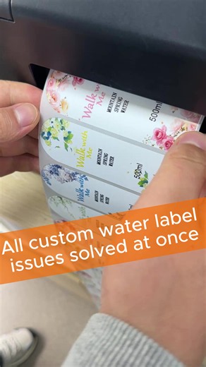 Still struggling with custom water bottle labels? This color label printer lets you edit, print, and apply labels—all in the same day.Print 1 label, 10 labels, or 10,000 labels. It's completely up to you. Take control of small orders, bulk orders, and urgent jobs-all in-house. #privatelabel #custombeverages #waterprooflabels#labelprinter #fanuusoftlaberprinter