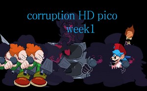 有国外大佬还原的Friday night funkin corruption HD week1内容演示 （有链接）