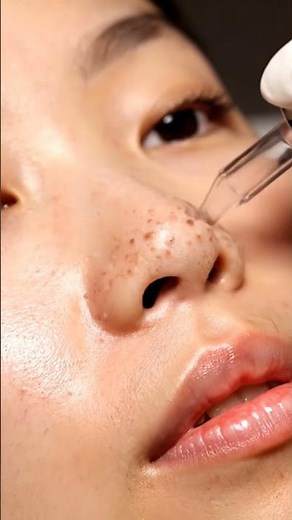 ASMR Nose Extraction | Beautiful Girl Deep Pore Cleansing & Suction Sounds