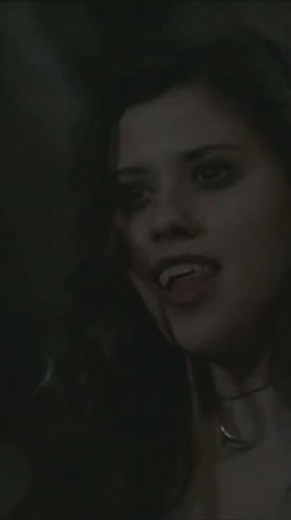 Fledgling vampire gets her first kill. #vampire #vampirefilm #movie #bite