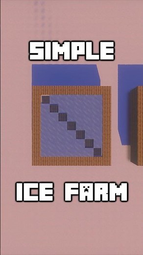 Minecraft Farm Tutorial | Simple Ice Farm #minecraft #minecraftbuilding #minecraftvideos #shorts