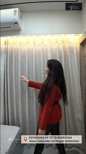 10×10 Bedroom Design Tips for 3 BHK | Raj Nagar Extension – Gaur Cascade | By Anuj | Lisha Interior