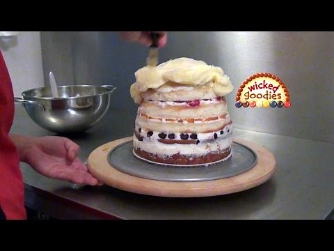 Doll Cake Part 1 Frosting with Buttercream