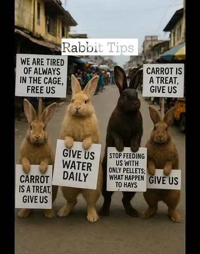 48K views · 460 reactions | Rabbit Protest Going on #RabbitFeed #RabbitTips #RabbitFarming | Rabbits Tips | Facebook