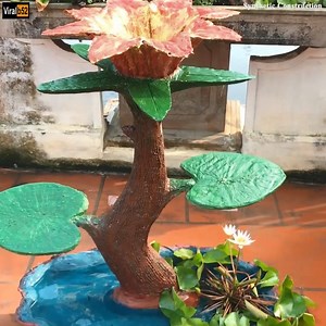 DIY - ❤️ CREATIVE CEMENT ❤️ - Bizarre garden ideas - Method of cement innovation Credit: Synthetic Construction - youtu. be/P7ARUmyovOw | Goldart Auction & Investment House