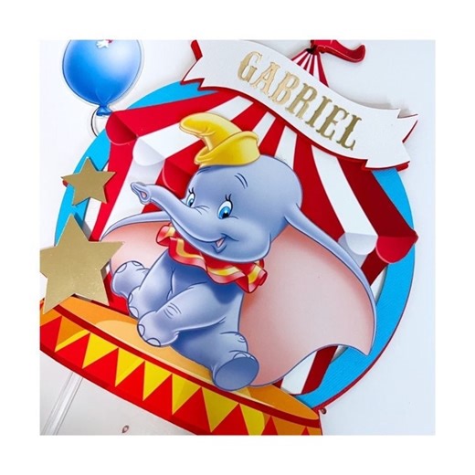 Dumbo Cake Topper, Dumbo Party Decorations, Dumbo Carnival Birthday Party, Little Elephant Party Decor, Elephant Cake Topper, Circus Party - Etsy Canada
