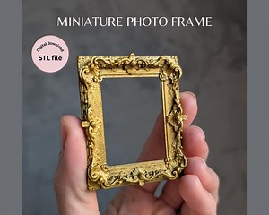 Miniature Picture Frame 3D STL Files Dollhouse Diorama Home Decor - Etsy