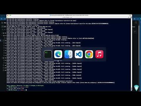 EKS cluster build using terraform (complete with vpc, eks, cni and Loadbalancer controller)