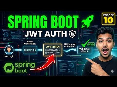 Spring Boot Episode 10 🚀 | JWT Authentication (Generate & Validate Tokens)