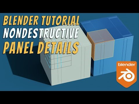 Nondestructive Panel Details #blendertutorial