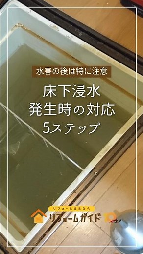 床下浸水発生時の対応5ステップ［水害の後は特に注意］#リフォーム #床下 #水害