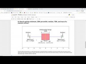 How to get the minimum, 25th percentile, median, 75th, and max of a numeric series?