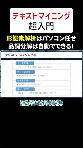 形態素解析はパソコン任せ！ #テキストマイニング #データ分析 #自然言語処理