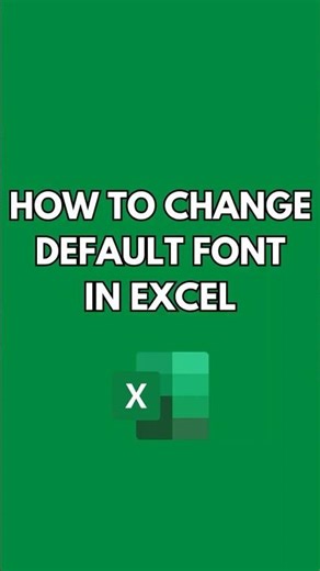 How to change default font in #excel