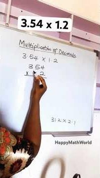 Easy & Fastest Method to Multiply Decimals | 3.54 × 1.2 in Seconds! #MathTricks #LearnMath