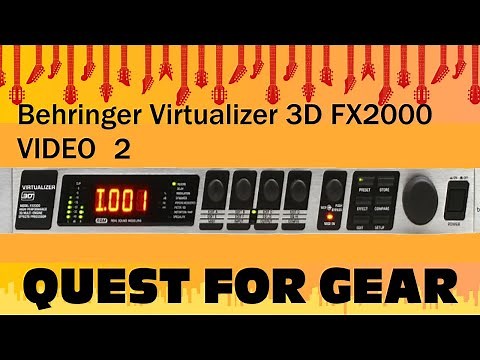 Behringer Virtualizer 3D FX2000 Multi-Engine FX - Video 2/2