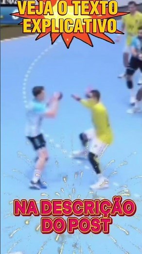 O QUE É A FALTA DE ATAQUE NO JOGO DE HANDEBOL? VEJA UM EXEMPLO PRÁTICO