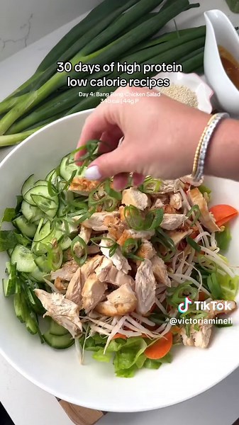 High Protein Bang Bang Chicken Salad Recipe