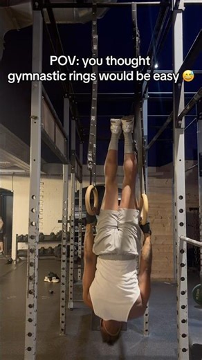 Trying to master gymnastic rings is just humbling yourself… publicly 😭 #shorts