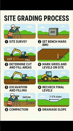#Site #Grading or #Earthwork | #Shorts #Construction #CivilEngineering